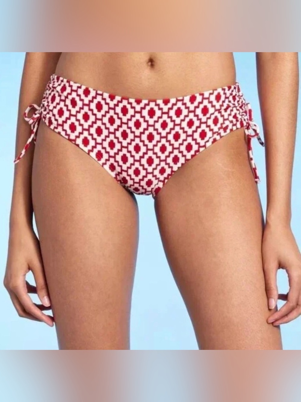 NWT Small Shade & Shore red and white bikini bottom
